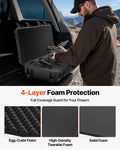 Rifle Hard Case 1016mm Lockable IP67 Waterproof Gun Storage Wheels