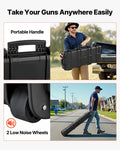 Rifle Hard Case 1016mm Lockable IP67 Waterproof Gun Storage Wheels