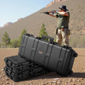 Rifle Hard Case 1016mm Lockable IP67 Waterproof Gun Storage Wheels