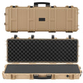 Rifle Case 1016mm Lockable Hard Gun Storage Waterproof Wheels Khaki