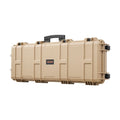 Rifle Case 1016mm Lockable Hard Gun Storage Waterproof Wheels Khaki