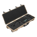Rifle Case 1016mm Lockable Hard Gun Storage Waterproof Wheels Khaki