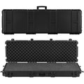 Hard Rifle Case 1270mm Lockable XPE Foam Waterproof Wheels Black