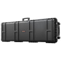 Rifle Case Hard Lockable 1320mm Waterproof Wheels Black