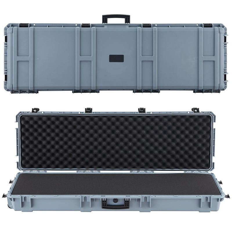 Rifle Case 1320mm Hard Lockable Waterproof Wheels Grey