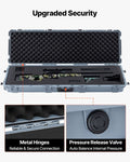 Rifle Case 1320mm Hard Lockable Waterproof Wheels Grey