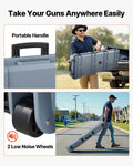 Rifle Case 1320mm Hard Lockable Waterproof Wheels Grey