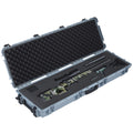 Rifle Case 1320mm Hard Lockable Waterproof Wheels Grey