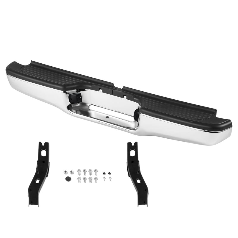 Rear Step Bumper Chrome Steel for Toyota Tacoma 1995-2004