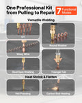 3KW Spot Welder Stud Dent Repair Kit Auto Body Steel Panel 2 Guns 7 Mode
