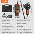 Digital Wind Speed Anemometer CFM Meter with Temperature LED Display