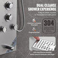 Shower Panel 6 Modes LED Rainfall Waterfall Massage Jets Handheld