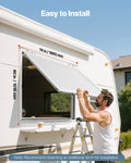 Concession Window 188x102cm Aluminum Food Truck Service 85°