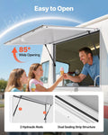 Concession Window 188x102cm Aluminum Food Truck Service 85°