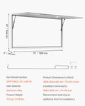 Concession Window 188x102cm Aluminum Food Truck Service 85°