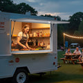 Concession Window 188x102cm Aluminum Food Truck Service 85°