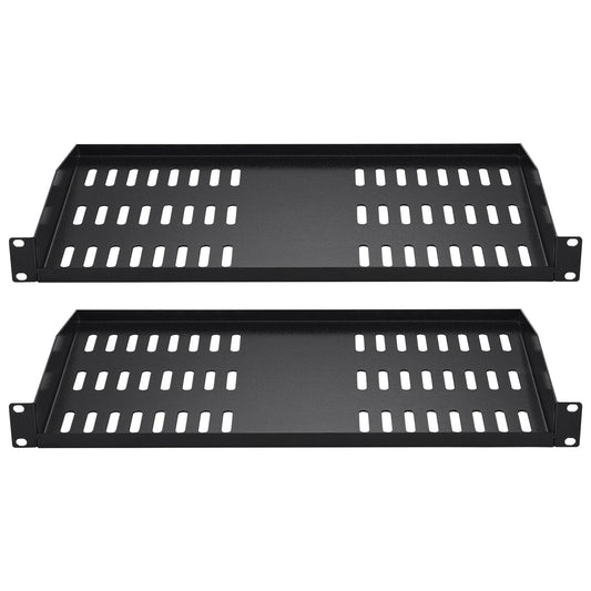 Server Rack Shelf 1U 254mm Depth 22.68kg Vented Cantilever Wall Mount
