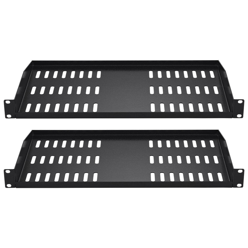 Server Rack Shelf 1U 254mm Depth 22.68kg Vented Cantilever Wall Mount