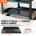 Server Rack Shelf 1U 254mm Depth 22.68kg Vented Cantilever Wall Mount