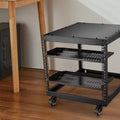 Server Rack Shelf 1U 254mm Depth 22.68kg Vented Cantilever Wall Mount
