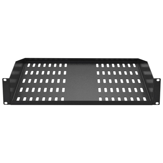 VEVOR 2U Server Rack Shelf 16" Depth Vented Rack Mount Tray