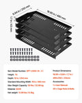 Server Rack Shelf 1U 4pc 22.68kg Vented Cantilever Wall Mount