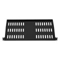 Server Rack Shelf 1U 4pc 22.68kg Vented Cantilever Wall Mount