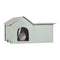 Heated Cat House Outdoor Shelter 600D Oxford Large Green
