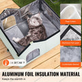 Heated Cat House Outdoor Shelter 600D Oxford Large Green