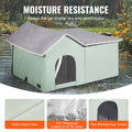 Heated Cat House Outdoor Shelter 600D Oxford Large Green