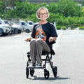 Aluminum Wheelchair Foldable Self-Lock 220lbs 15.75