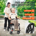 Wheelchair Aluminium Alloy Transport Chair Foldable 18