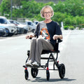 Wheelchair Aluminium Alloy Transport Chair Foldable 18