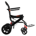 Wheelchair Aluminium Alloy Transport Chair Foldable 18