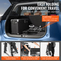 Wheelchair Steel Transport Chair Foldable 24in Seat 300lbs Capacity