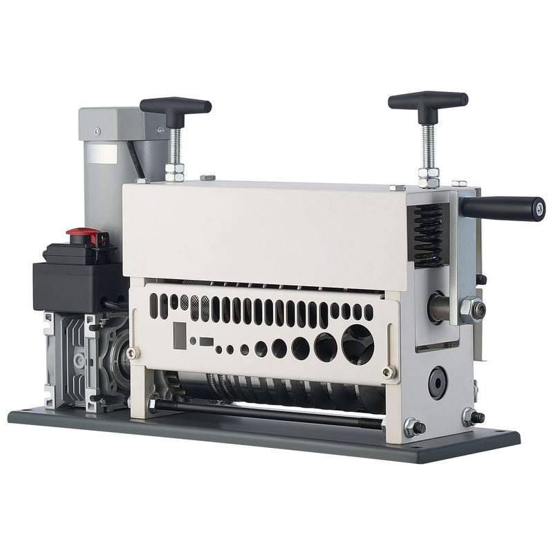 Electric Wire Stripper Machine, 1.5-40 mm, 11 Channel Automatic Copper Cable Stripper, 370W Wire Stripper Tool with Manual Hand Crank Mode, Emergency Stop Button, for Scrap Copper Recycling