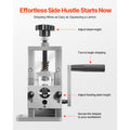 Manual Wire Stripping Machine, 1.5-25 mm, Copper Stripper with Hand Crank or Drill Powered, 64Mn Quenched Blades, 45# Steel Rollers, Aluminum Alloy Frame Wire Peeler, for Scrap Copper Recycling