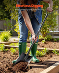 Square Shovel 122cm Heavy-Duty Alloy Steel Blade Non-Slip Handle