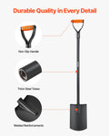 Square Shovel 122cm Heavy-Duty Alloy Steel Blade Non-Slip Handle