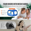Bed Tent Full Size 2 Door Privacy Canopy Breathable Blackout Pongee