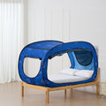 Bed Tent Full Size 2 Door Privacy Canopy Breathable Blackout Pongee