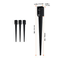 Fence Post Anchor Ground Spike 4 Pack 36 x 4 x 4 In Metal Fence Stakes
