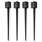 Fence Post Anchor Ground Spike 4 Pack 36x4x4cm Metal Stakes