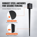 Fence Post Anchor Ground Spike 4 Pack 36x4x4cm Metal Stakes
