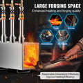 Portable 3 Burner Propane Forge 2600℉ Blacksmithing Stainless