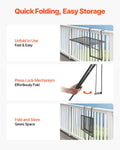 Balcony Hanging Table 610x410mm Metal Folding Railing 5-Level