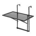 Balcony Hanging Table 610x410mm Metal Folding Railing 5-Level