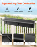 Balcony Hanging Table 12x48cm Folding Railing Bar Outdoor Patio