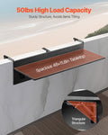 Balcony Hanging Table 12x48cm Folding Railing Bar Outdoor Patio