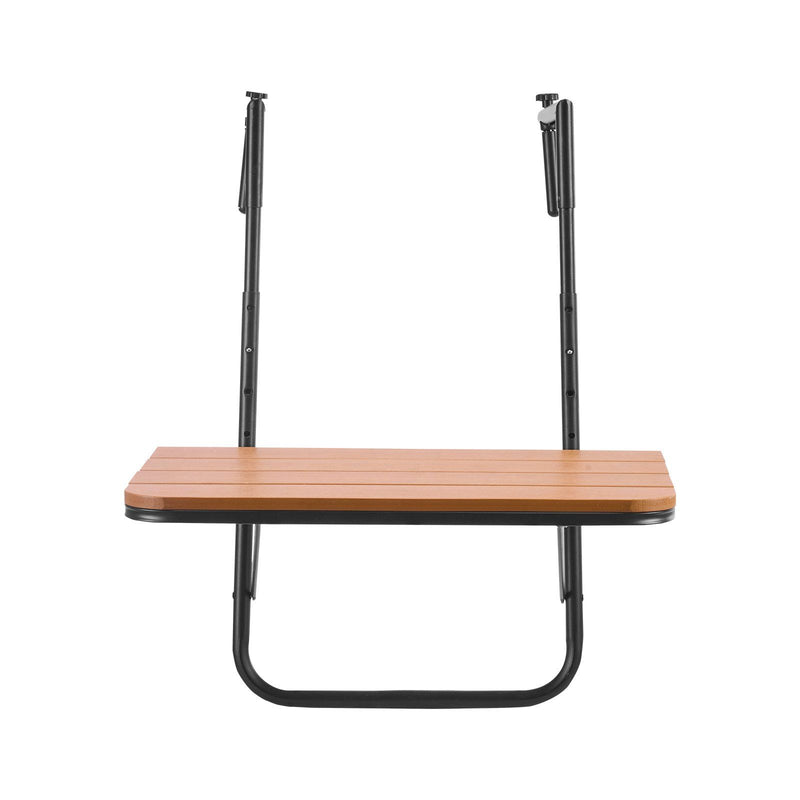 Balcony Hanging Table 595x400mm Folding Railing 4-Level Adjustable